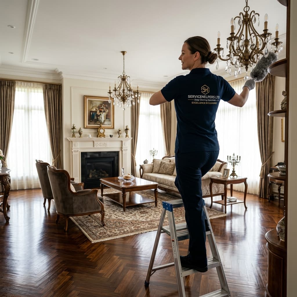 Deep House Cleaning environment maintained by ServiceHelpers.
