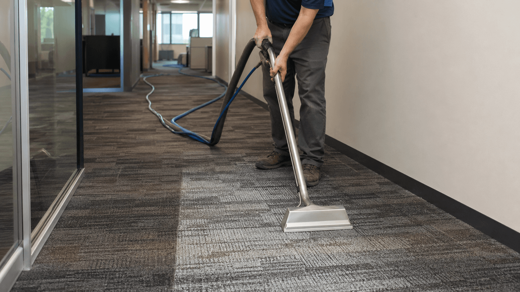 Deep Carpet Cleaning environment maintained by ServiceHelpers.