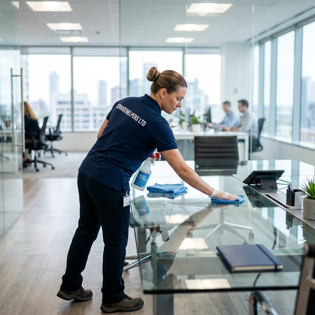Janitorial Services environment maintained by ServiceHelpers.