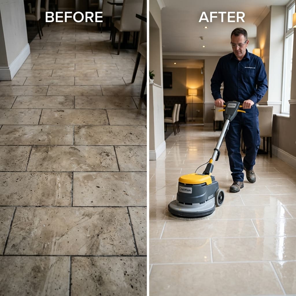 Tiles & Floor Cleaning environment maintained by ServiceHelpers.