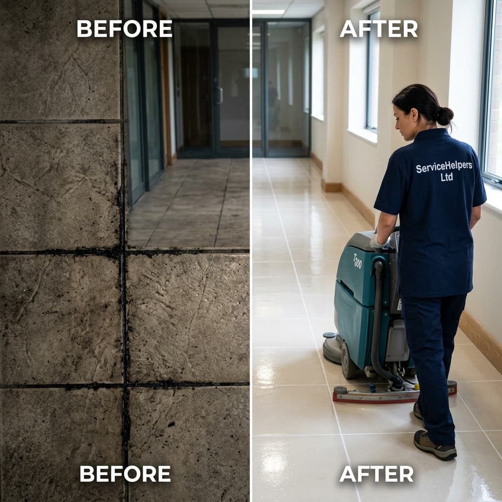 Tile & Grout Cleaning environment maintained by ServiceHelpers.